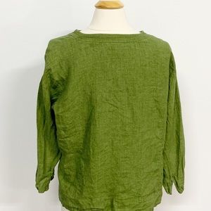 Eileen Fisher Tops - Eileen Fisher | Green Linen Button Down Blouse 1X Eileen Fisher Tops - Eileen Fisher | Green Linen Button Down Blouse 1X